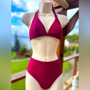 Vintage Dives Galaxy Bordeaux Bikini